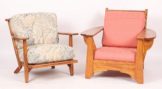 Cushman, Two Mid Century Maple Chairs