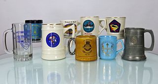 Variety of Vintage Submarine Logo Coffee Cups