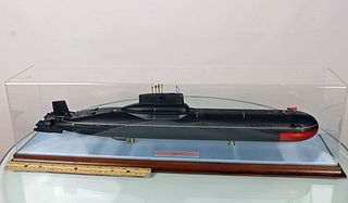 Soviet Akula Class Attack Submarine Model In Case