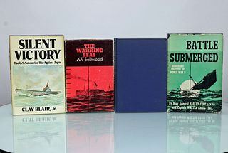 4 Vintage Submarine Hardcover Book Grouping 3