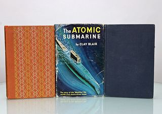 3 Vintage Submarine Hardcover Books Grouping 5
