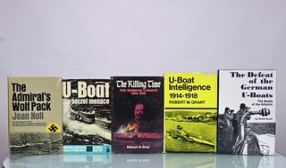 5 Vintage Submarine Hardcover Books Grouping 8