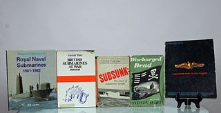 5 Vintage Submarine Hardcover Books Grouping 9