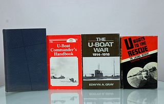 4 Vintage Submarine Hardcover Books Grouping 10