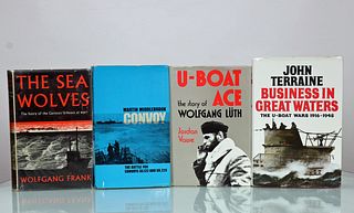 4 Vintage Submarine Hardcover Books Grouping 16