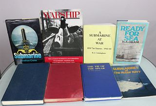 8 Vintage Submarine Books Grouping 18