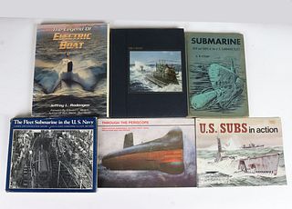 6 Vintage Submarine Books Grouping 29