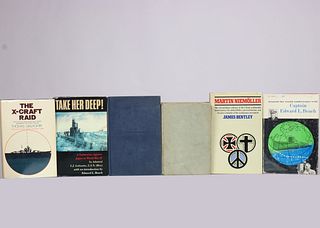6 Vintage Submarine Hardcover Books Grouping 32