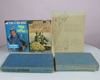 5 Vintage Scuba & Skin Diving Book Grouping 36