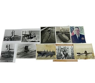 Grouping of 10 Vintage Original Submarine Photos