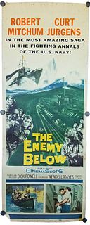 1958 The Enemy Below Original Movie Poster