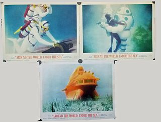 1966 Around The World, Under The Sea Movie Lobby Cards