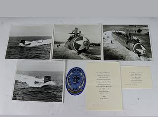 Submarine USS Sturgeon SSN 637 Launching Day Items
