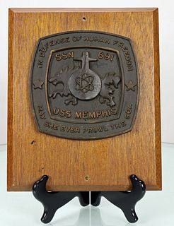 USS Memphis SSN 691 May She Ever Prowl The Sea Sub Plaque