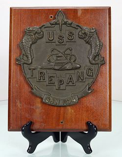 USS Trepang SSN 674 Submarine Plaque