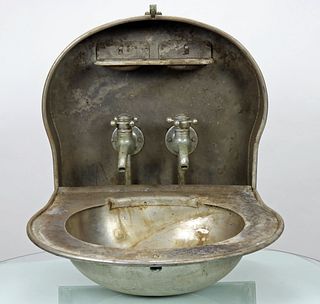 Vintage Folding Submarine Wall Sink & Faucet