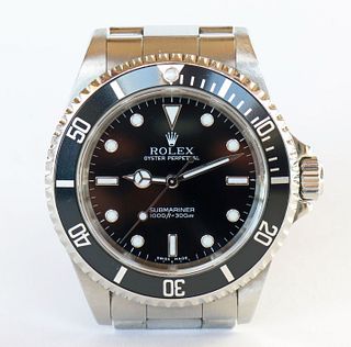 Authentic Rolex Submariner Dive Watch w/ Box & Papers Ref 14060