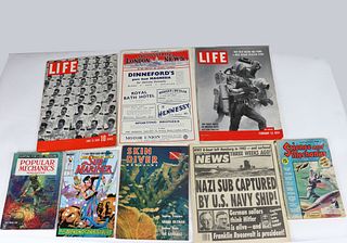 8 Vintage Submarine & Diving Related Magazines