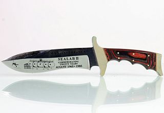 Wenoka Knife In Box 1965-1985 Sealab II 20 Years