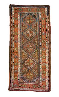 Antique Kazak Rug, 3’11” x 8’1”