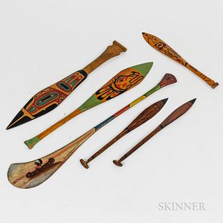 Group of Collectible Miniature Oars/Paddles