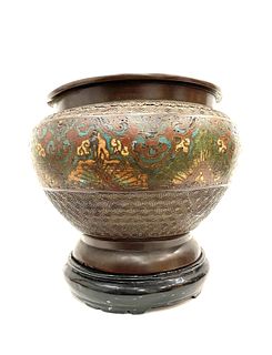 Chinese Export Cloisonne Enamel Vase