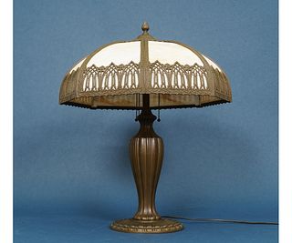 SLAG GLASS TABLE LAMP
