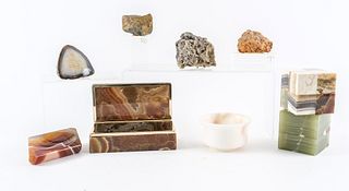 9 Pieces - Agates and Mineral Specimens