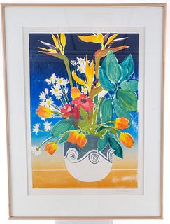 Gary Bukovnik, Flower Vase Monotype (1981)