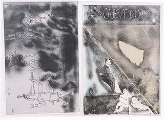 Jose Luis Cuevas, 2 Prints - "Homage to Quevedo"
