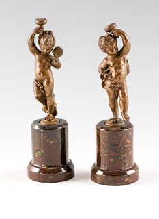 Pair of Miniature Grand Tour Bronzes