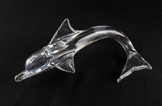 Daum French Crystal Dolphin