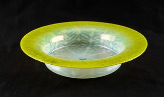 Tiffany Favrile Pastel Art Glass Bowl