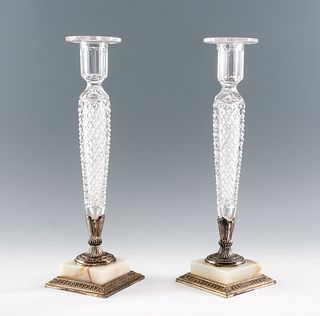Pair of Pairpoint Candlesticks (Silverplate)