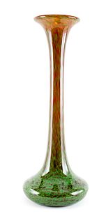 Monumental Schneider French Art Glass Vase