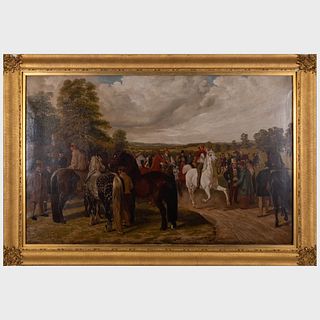 Benjamin Herring Jr.(1830-1871): The Horse Fair, Southborough Commons, after John Frederick Herring Sr.