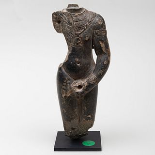 Egyptian Carved Stone Model of a Fragmentary Torso