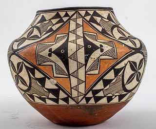 Large Native American Acoma Pueblo Pottery Vessel