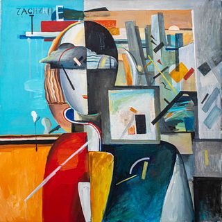 Nina Volkova "After Malevich" Modern Acrylic on Canvas