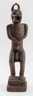 Igbo Wooden Ikenga Figure with Ram Horns