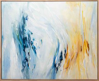 Peggy Guylai "Symphony #1" Modern Oil on Canvas