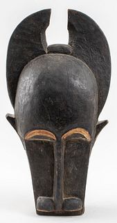 Baule Carved Wooden Bo Nun Amuin Mask