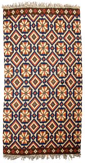 Navajo Textile Rug with Spider Woman Cross Motif
