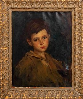 Portrait of a Boy Oil on Canvas