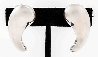 Tiffany & Co. Elsa Peretti Silver Drop Earrings