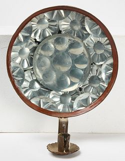 Early Tin Reflector Sconce