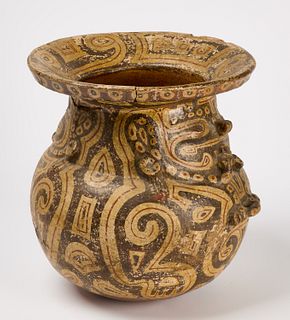 Early South American  Highly Decorated Pot