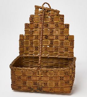 Fine Native American Decorated Wall Basket