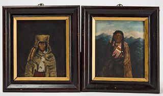 Pair of Native American Paintings
