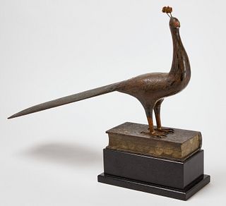 Bernier Carving of a Peacock
